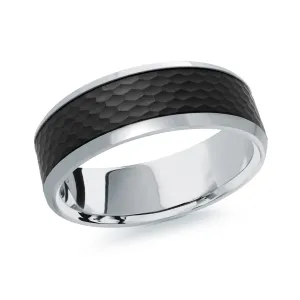 14K White Gold Ring from the Noir Collection by Malo - MRDA-132-7W