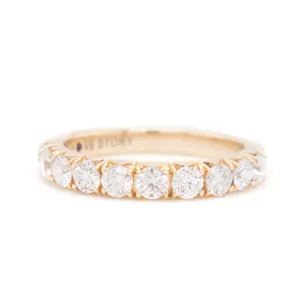 1ct 14k Yellow Gold Diamond Band