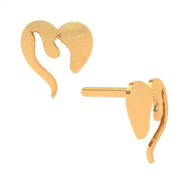 22k Gold Earring With Modern Design