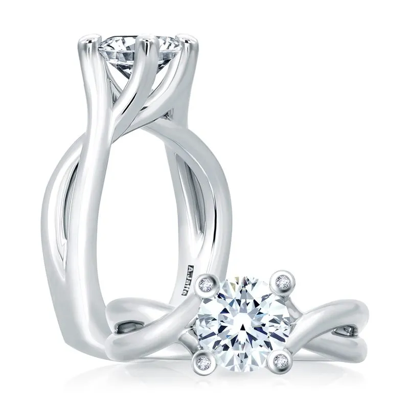 A.Jaffe Engagement Rings Urban Vine Signature Bubble Solitaire Engagement Ring MES463/103