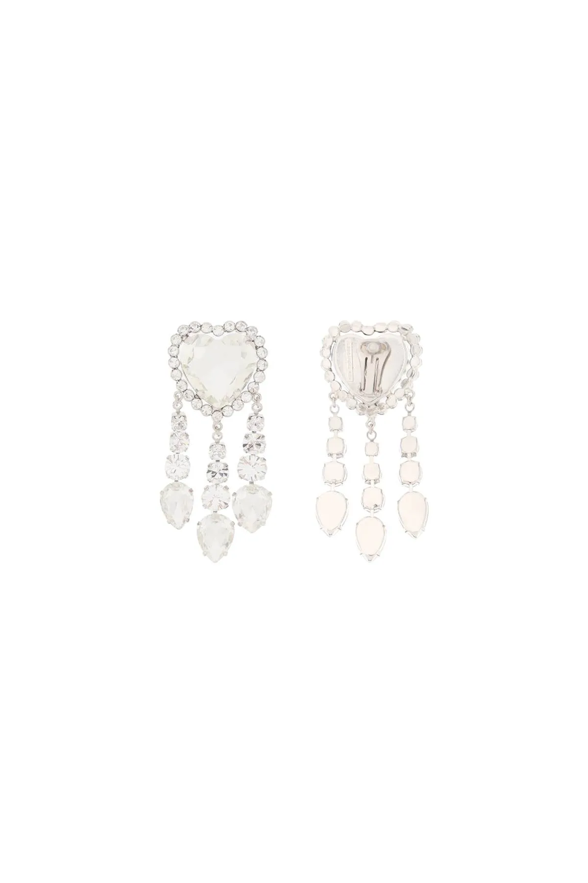 Alessandra rich heart earrings with pendants