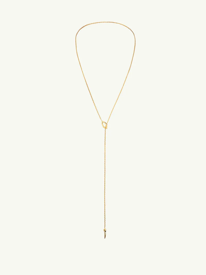 Amanti Hexagon Pendant Lariat Necklace With Brilliant Pavé-Set Diamonds In 18K Rose Gold