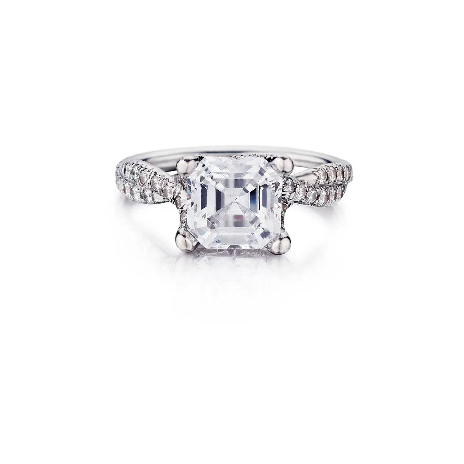 Asscher Cut Diamond Ring