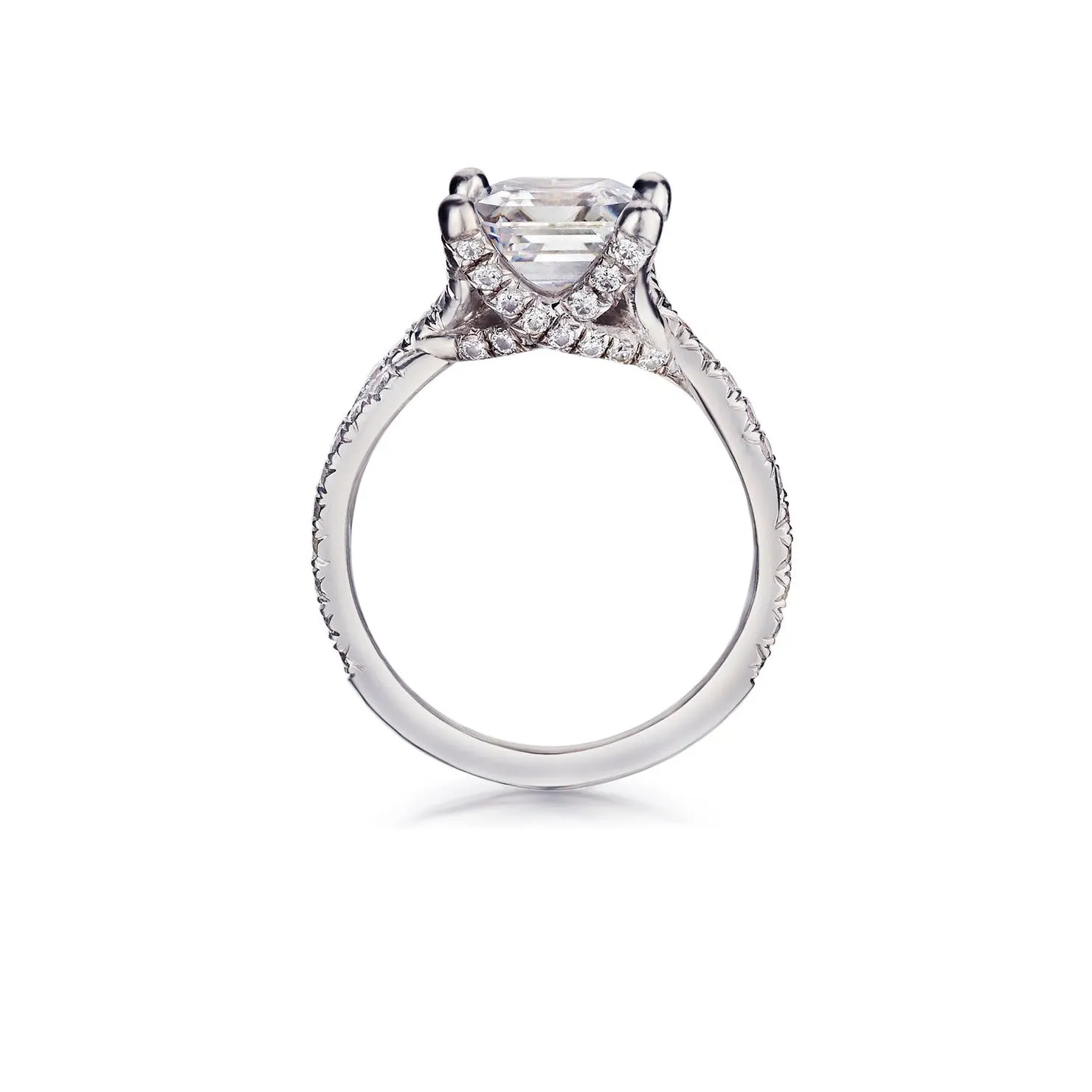 Asscher Cut Diamond Ring