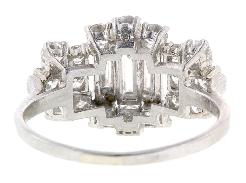 Baguette & Diamond Platinum Ring