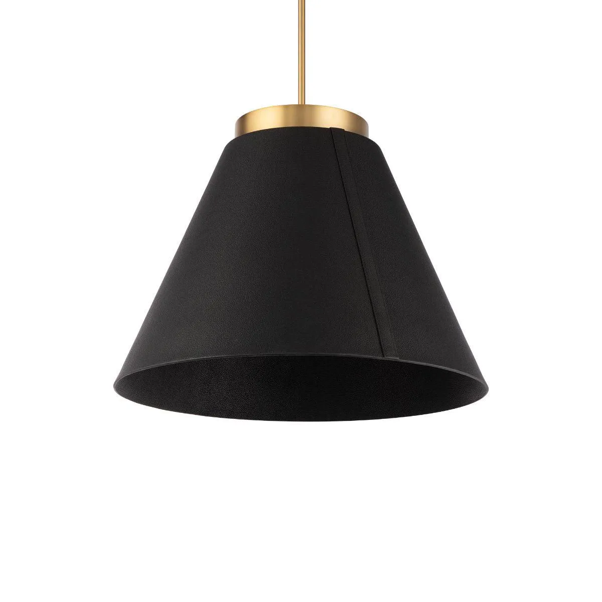 Bentley 24 in. LED Pendant Light Black & Brass finish