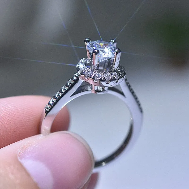 Brilliant Diamond Charm Ring