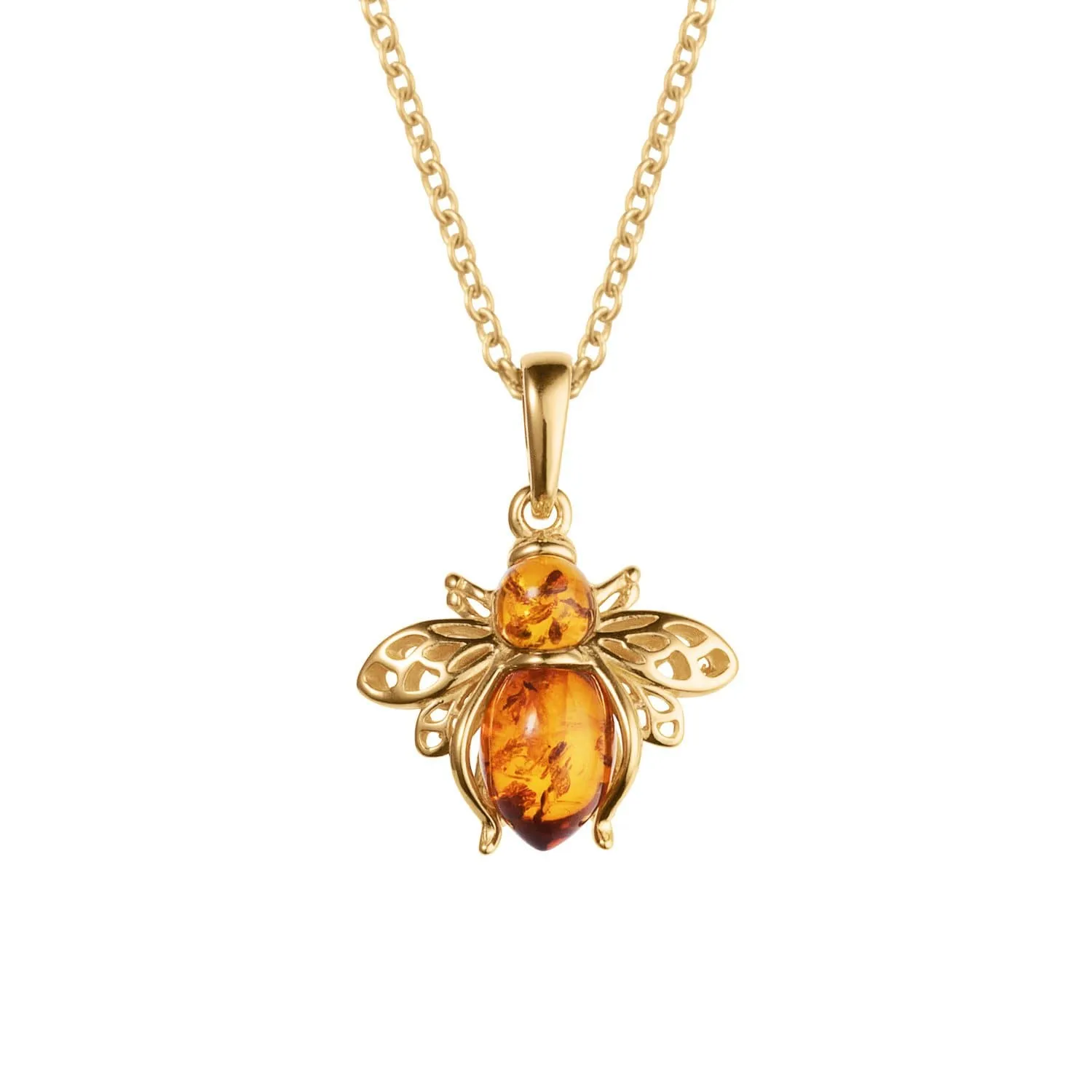 Busy Bee Amber Pendant