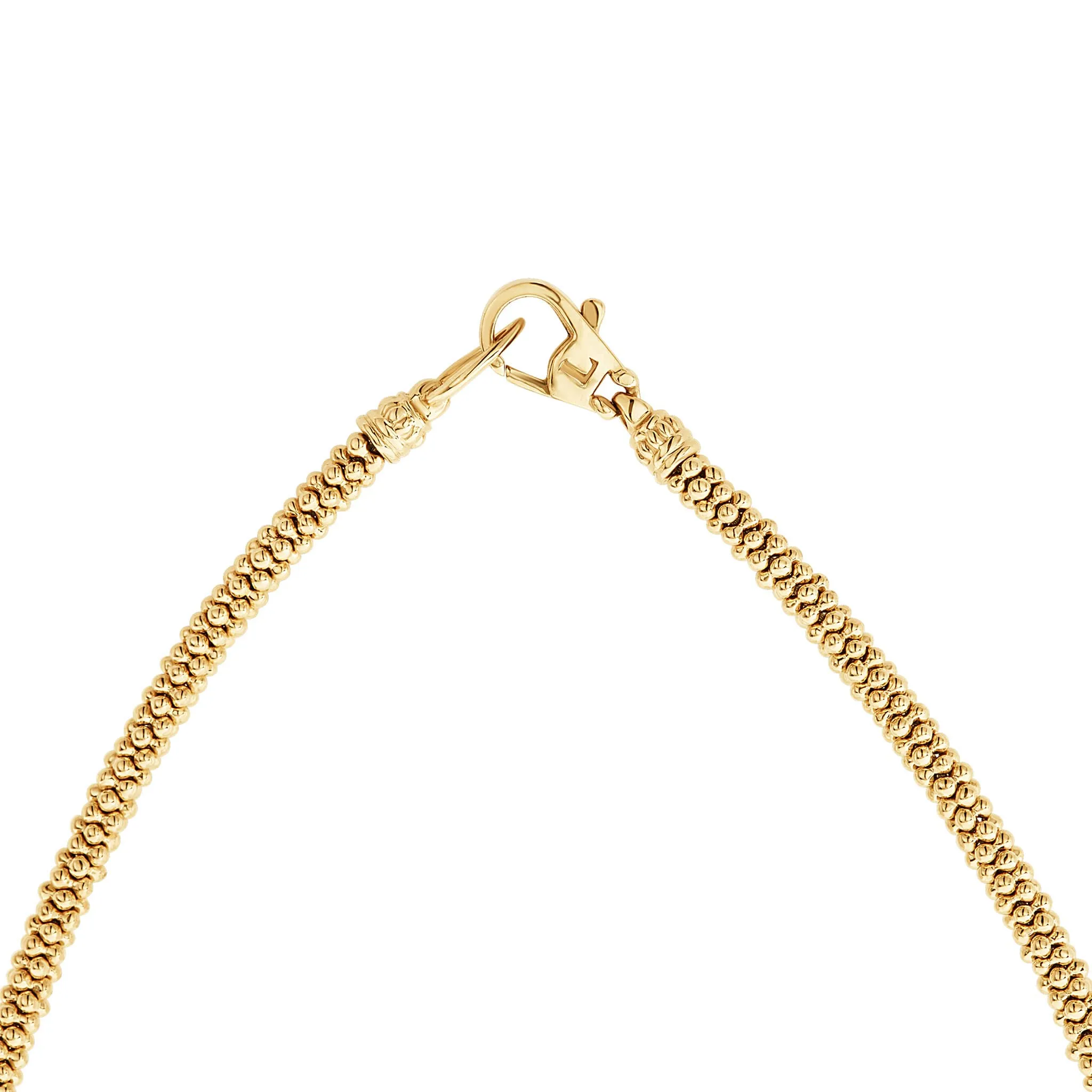 Caviar Gold 18K Gold Caviar Necklace 3mm