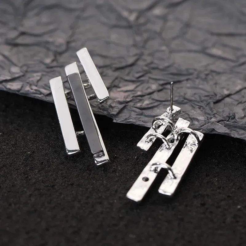 Dangle Earrings Charm Jewelry - Korea Bar Type - Metal - E0123