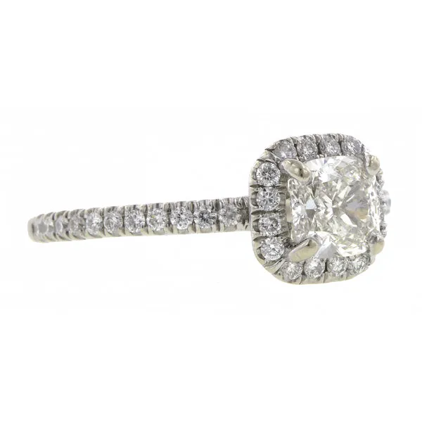 Diamond Engagement Ring, Cushion Brilliant 0.50ct