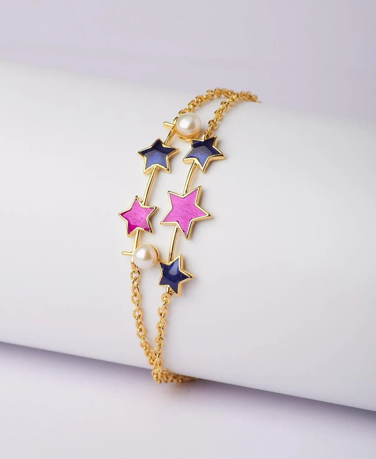 Fashionable Star Enamel Bracelet