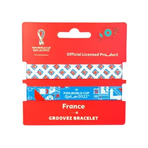 FIFA Fabric Fashionable Qatar 2022 World Cup Country Nylon bracelet- FRANCE