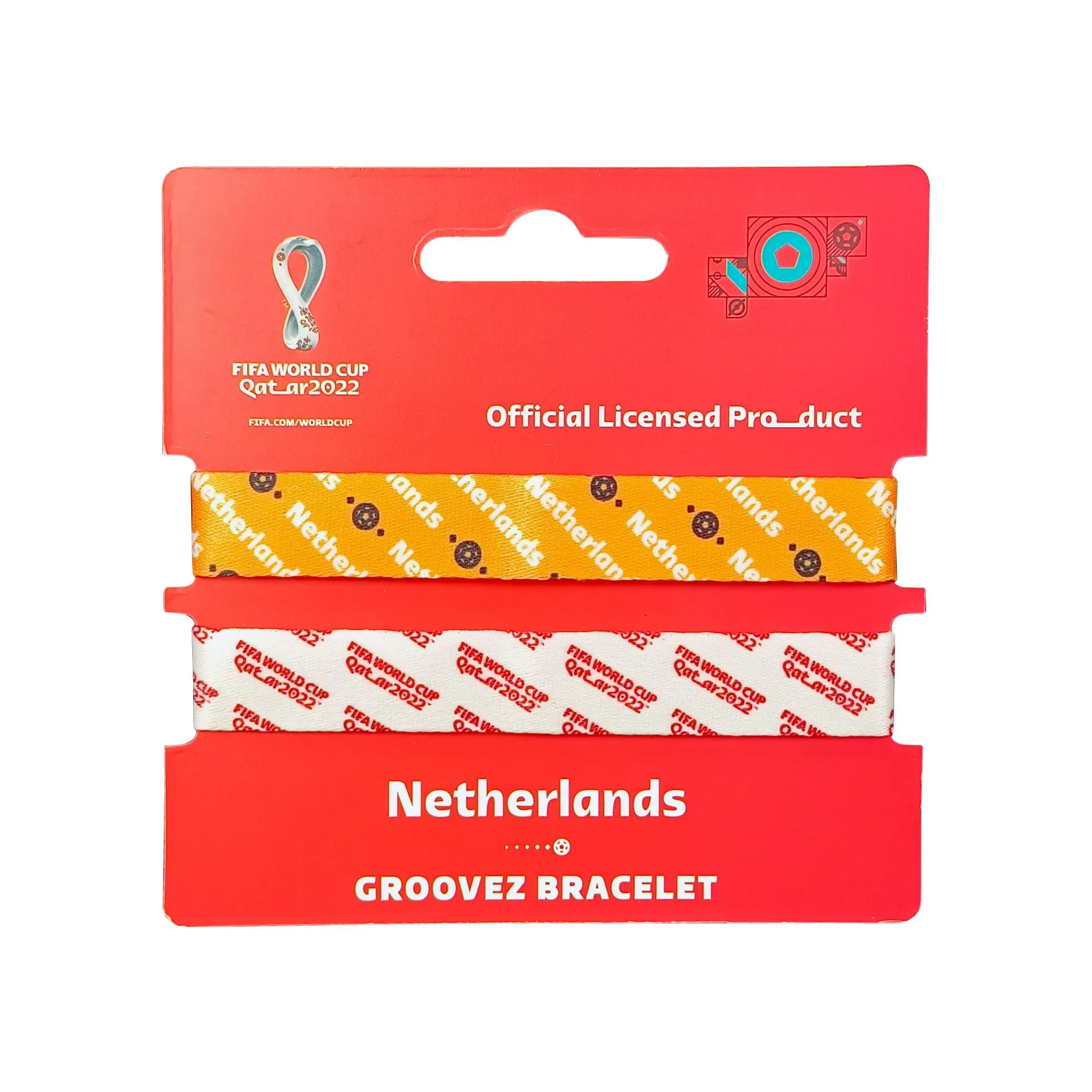 FIFA Fabric Fashionable Qatar 2022 World Cup Country Team Nylon bracelet- NETHERLANDS