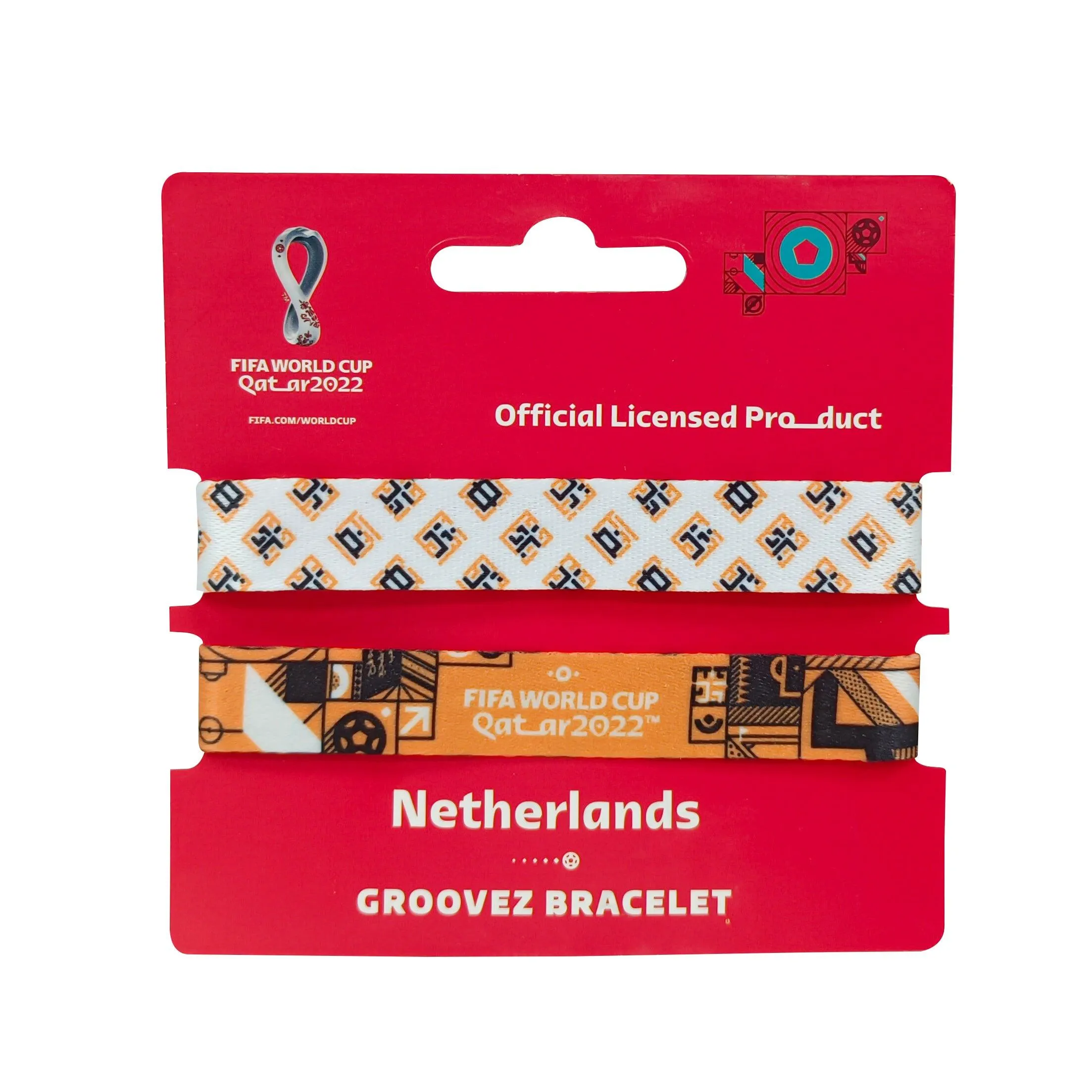 FIFA Fabric Fashionable Qatar 2022 World Cup Country Team Nylon bracelet- NETHERLANDS