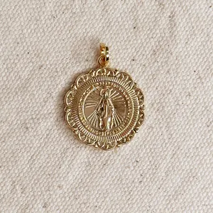 Fleur-de -Lis Miraculous Medal Pendant