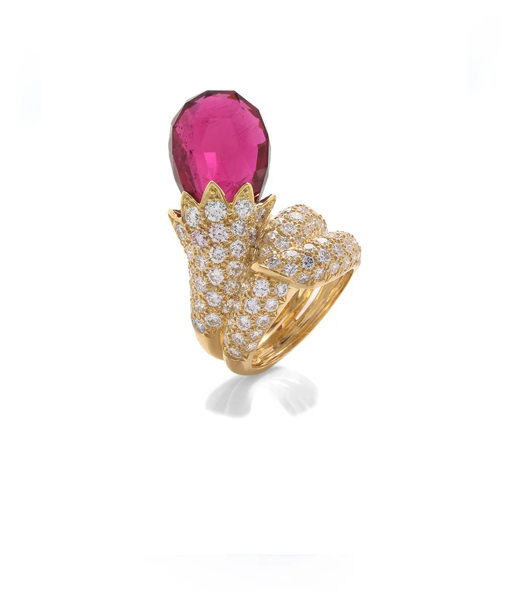 Flower Bud Wrap Ring