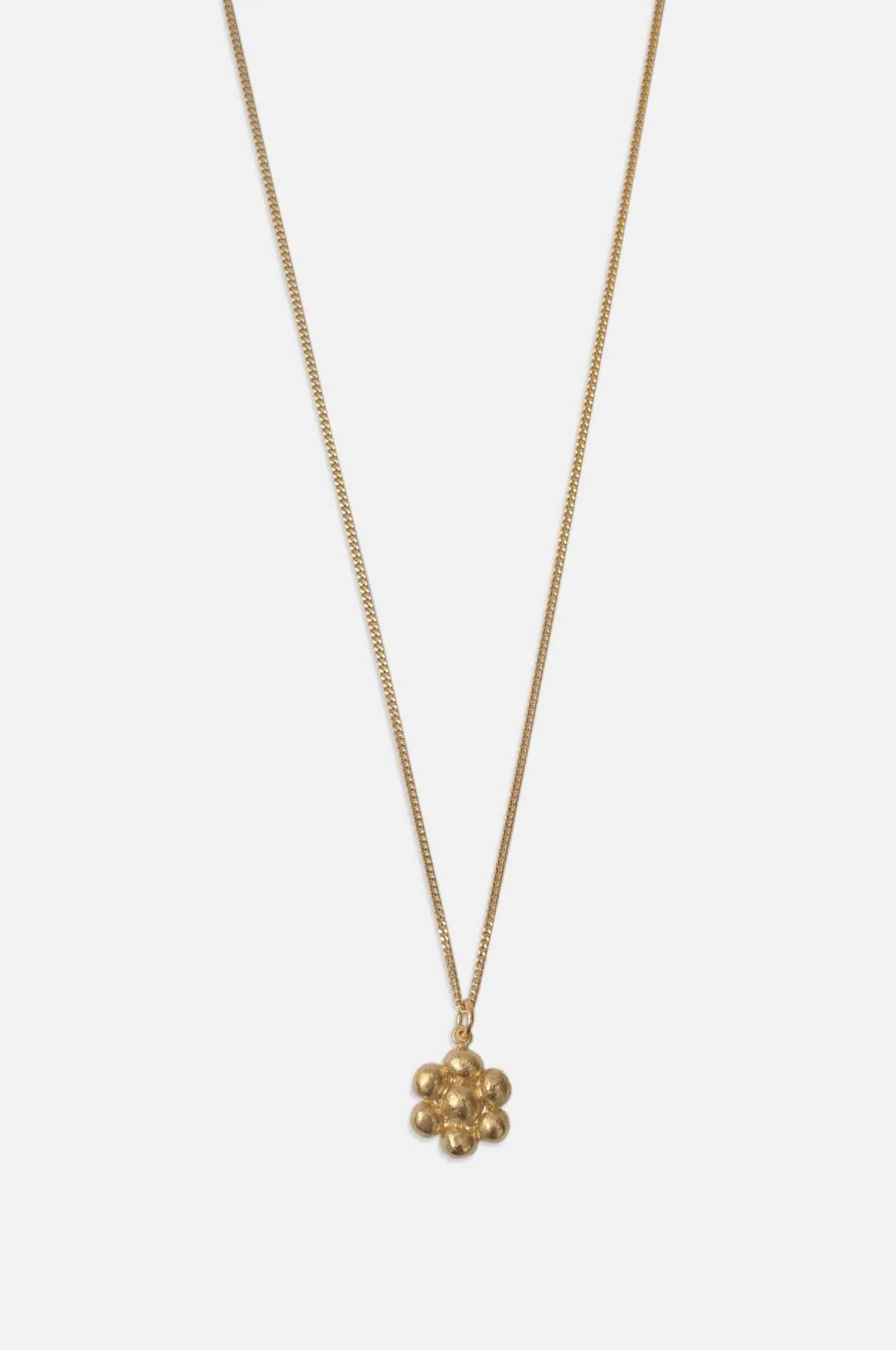 Flower Pendant Gold Necklace