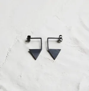 Geometric triangle earrings N°12