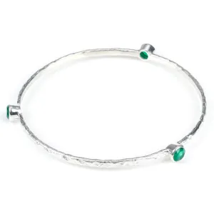 Green Onyx Semi-Precious Stacking Bangle