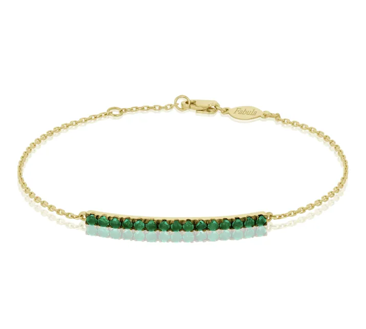 Half Emerald Bracelet