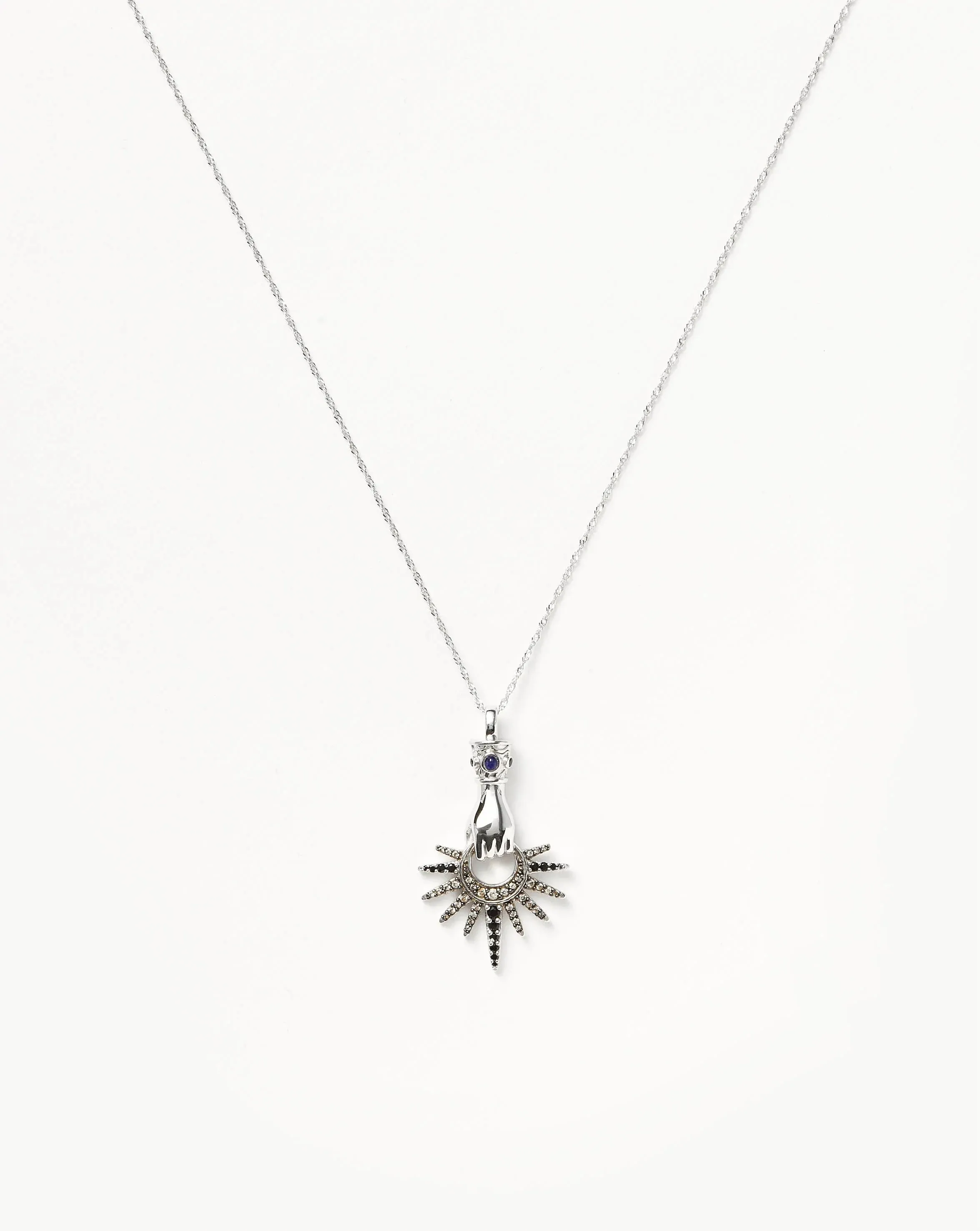 Harris Reed Star Catcher Pendant Necklace | Sterling Silver/Cubic Zirconia