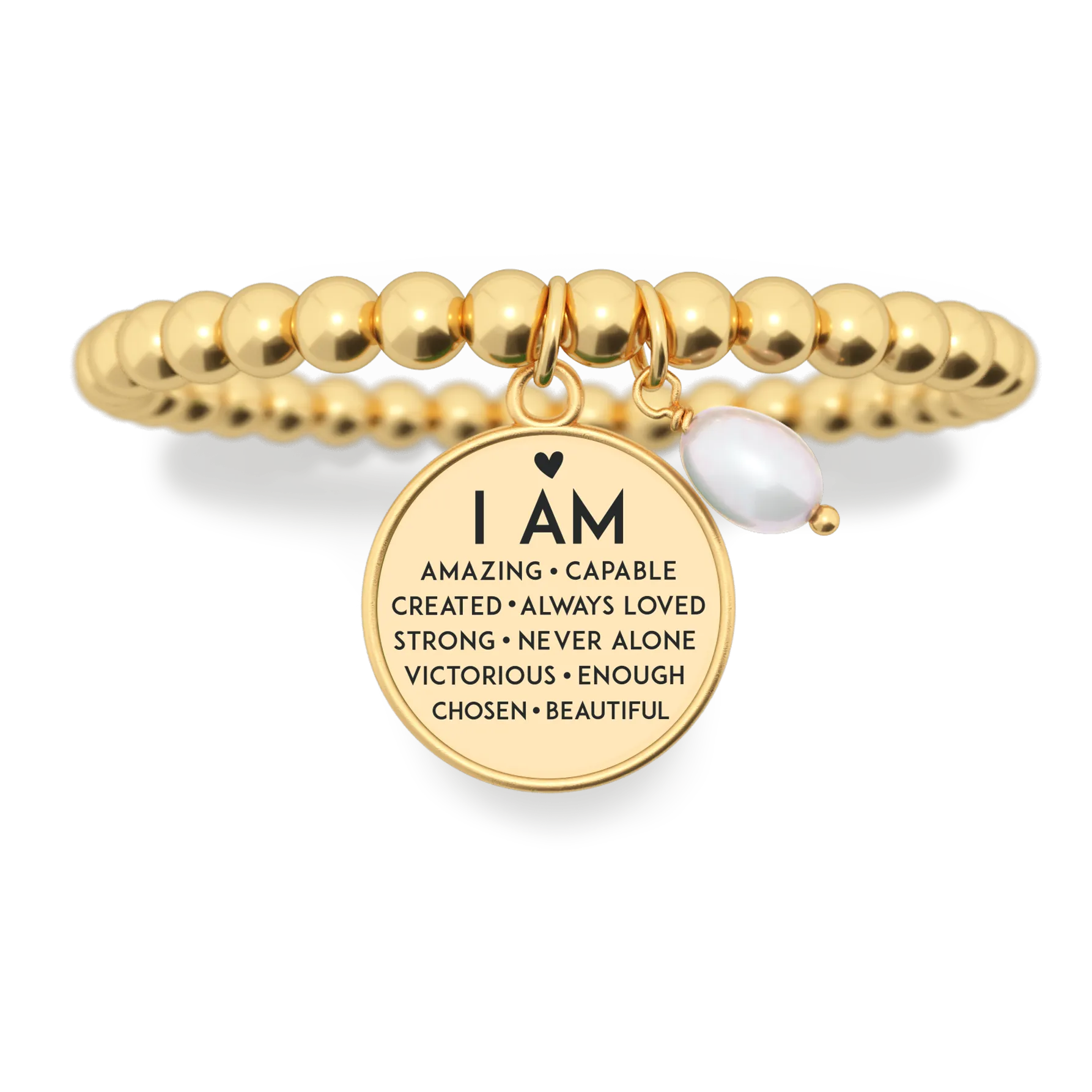 I Am Inspiration - Beaded Bracelet