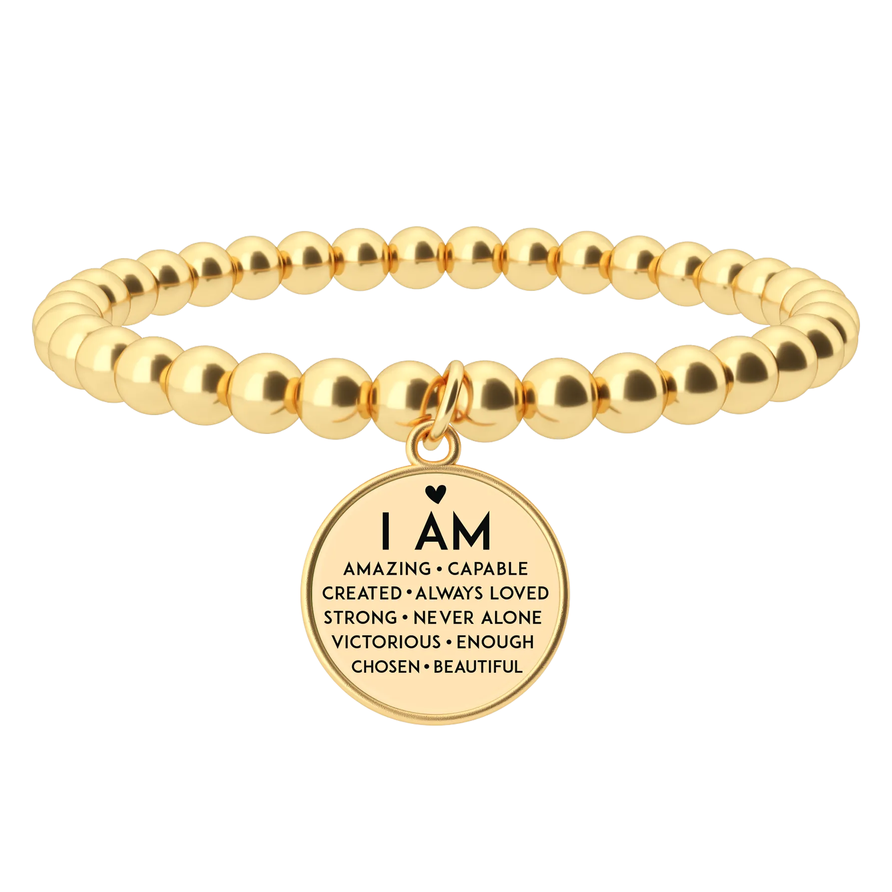 I Am Inspiration - Beaded Bracelet