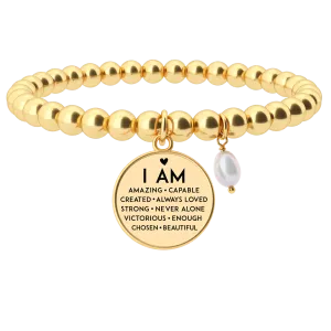 I Am Inspiration - Beaded Bracelet