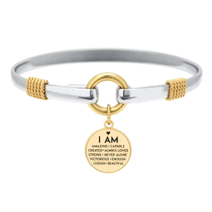 I Am Inspiration Two-Tone Bracelet