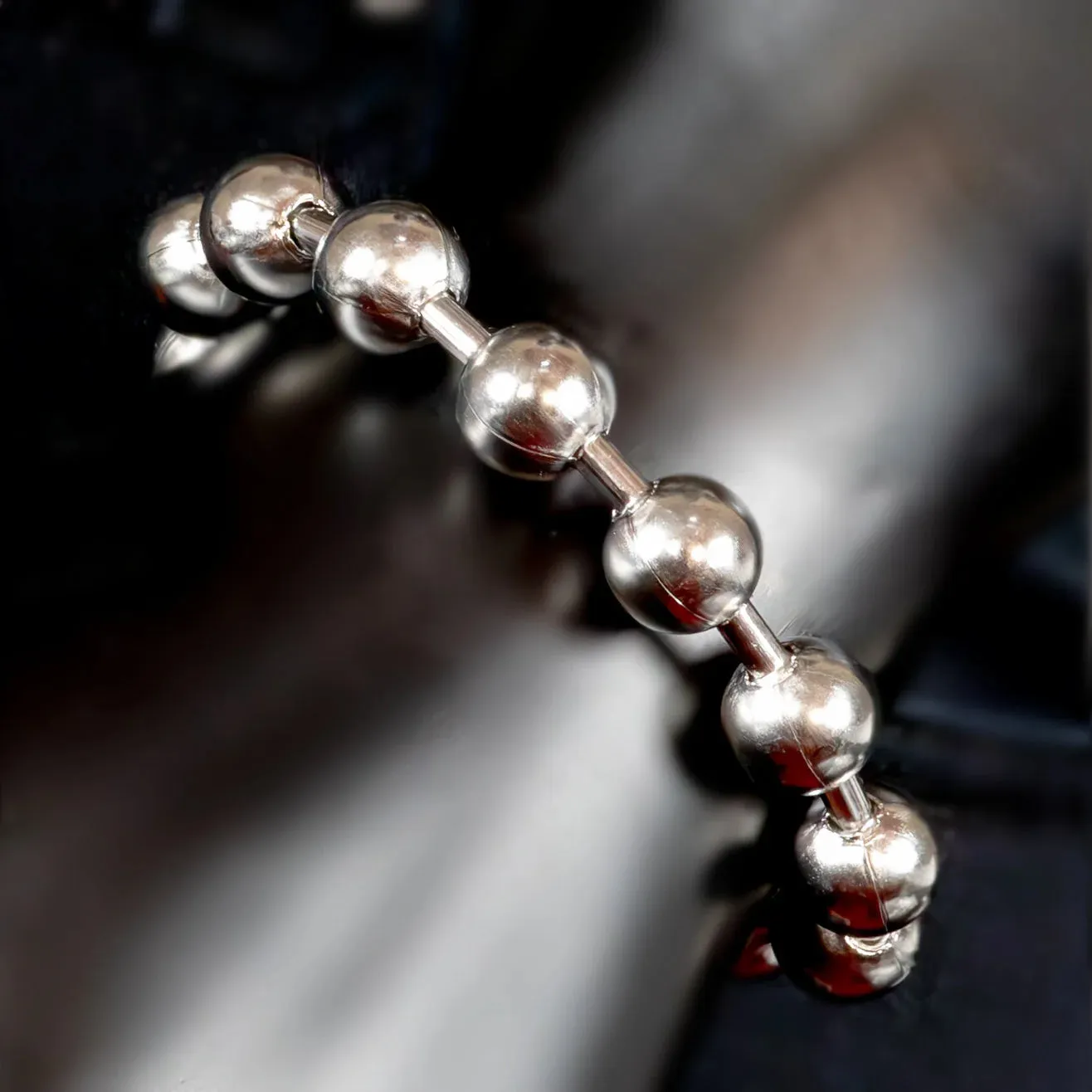 Isandro Beaded Stainless Steel Bracelet