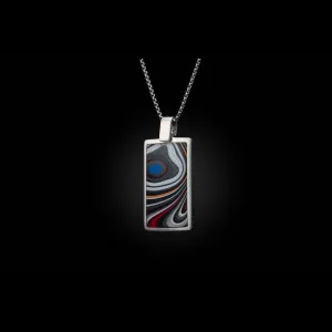 Men's Fordite Shift Necklace - P44 FD