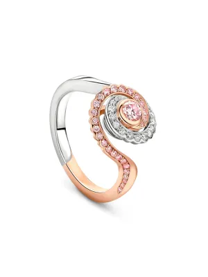 Monaco Pink Diamond Platinum and Rose Gold Ring