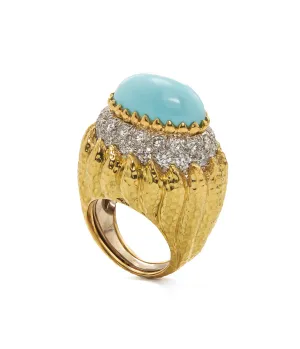 Mount Olympus Ring, Turquoise