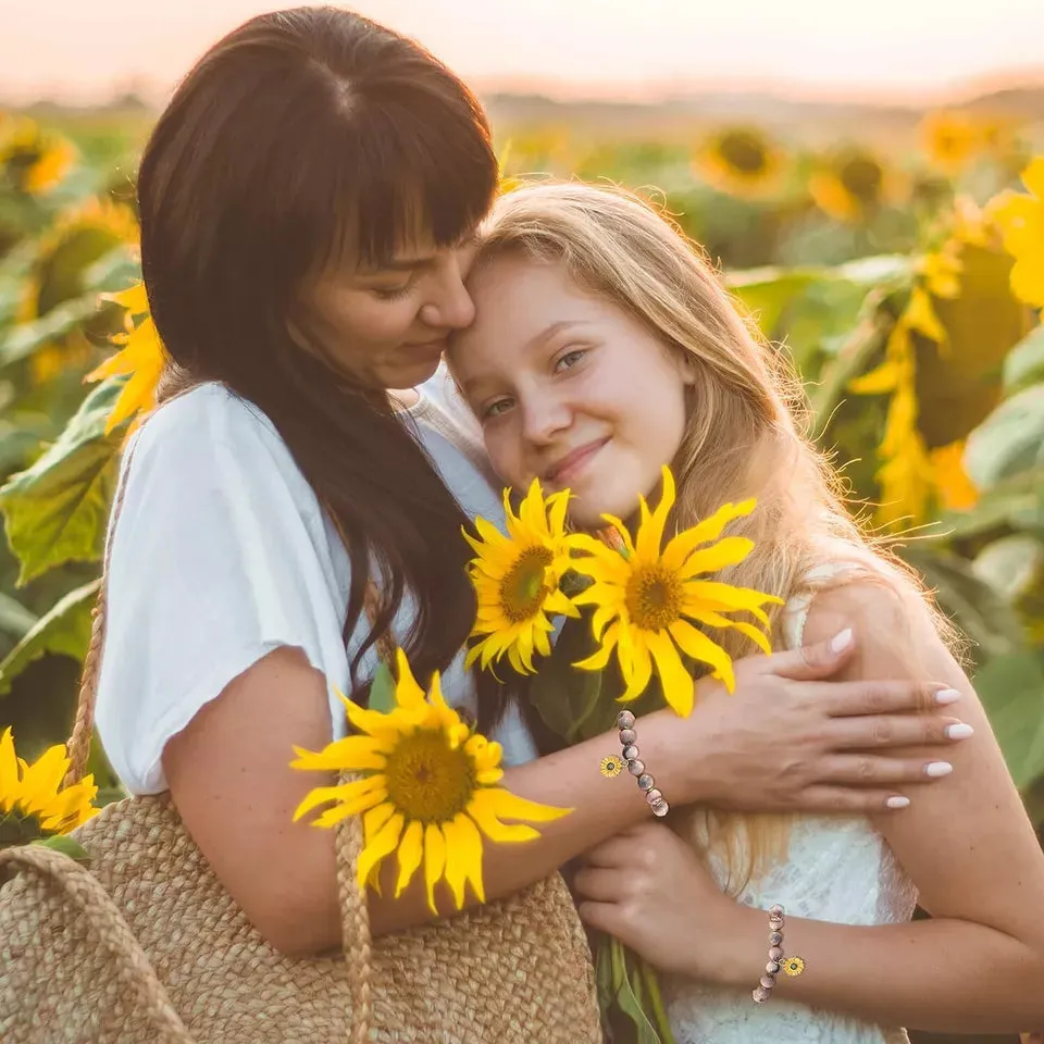 NWT Sunflower Bracelets Gifts for Women Girls Valentines Day Ideas for Daughter