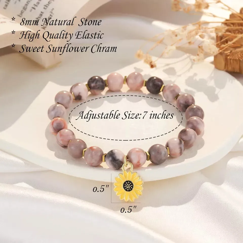 NWT Sunflower Bracelets Gifts for Women Girls Valentines Day Ideas for Daughter