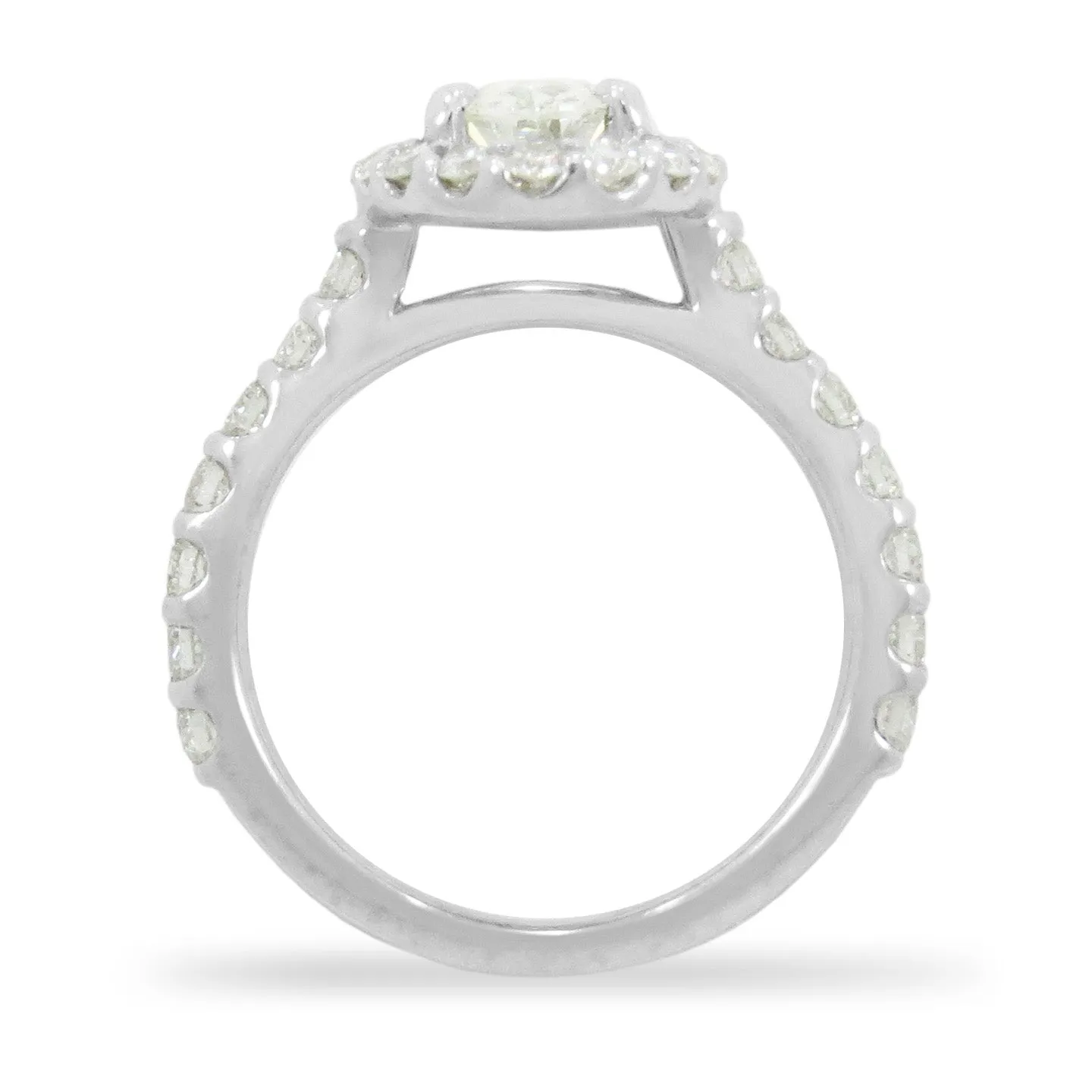 Oval Halo Diamond Engagement Ring