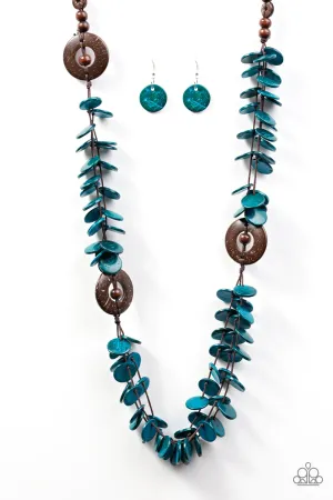 Paparazzi Necklace ~ Greetings From Tahiti - Blue