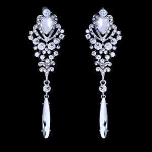 "Mariam" - Rhinestone Bridal Earrings