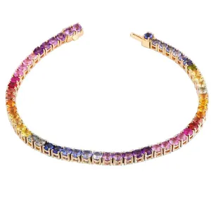 Rainbow Tennis Bracelet