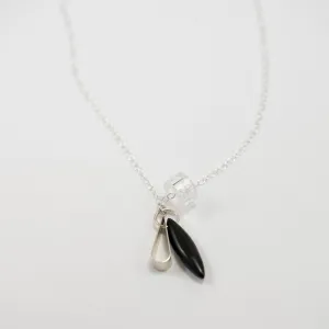 Raven and Teardrop Necklace