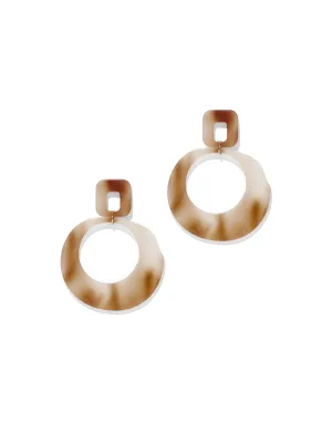 Resin Hoop Drop Earring