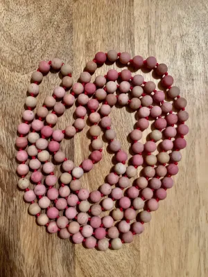 Rhodonite Beaded Necklace