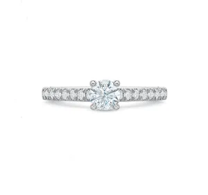 Round Brilliant Engagement Ring .75tw