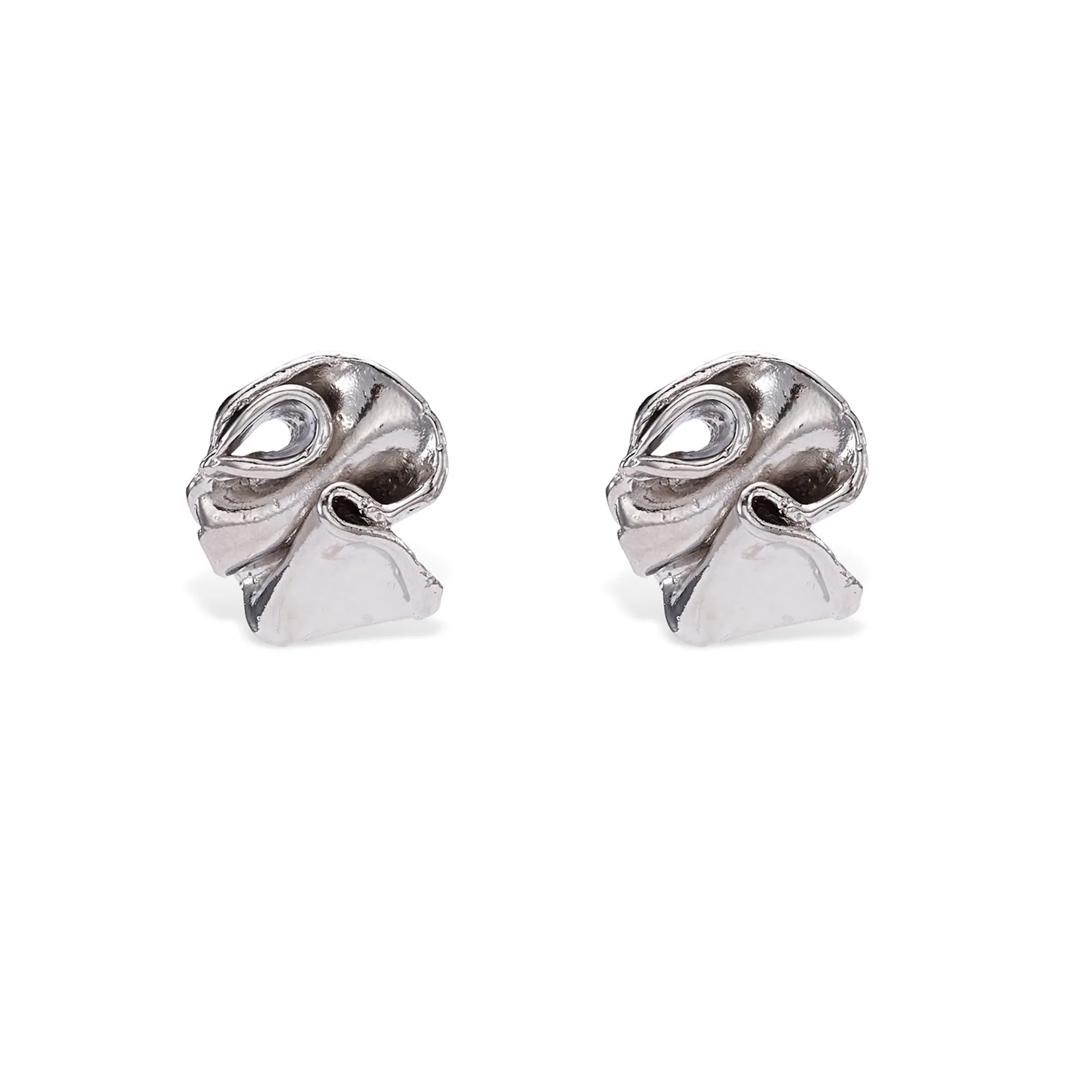 Ruffle Stud Earrings