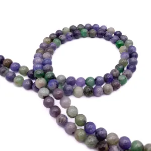 Tanzanite Mix 6mm Smooth Rounds Bead Strand