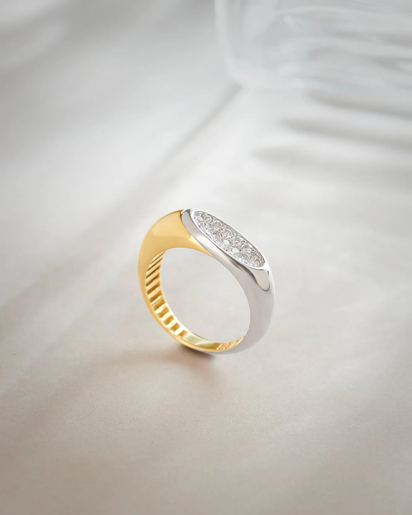 Two-Tone Sliced Ring