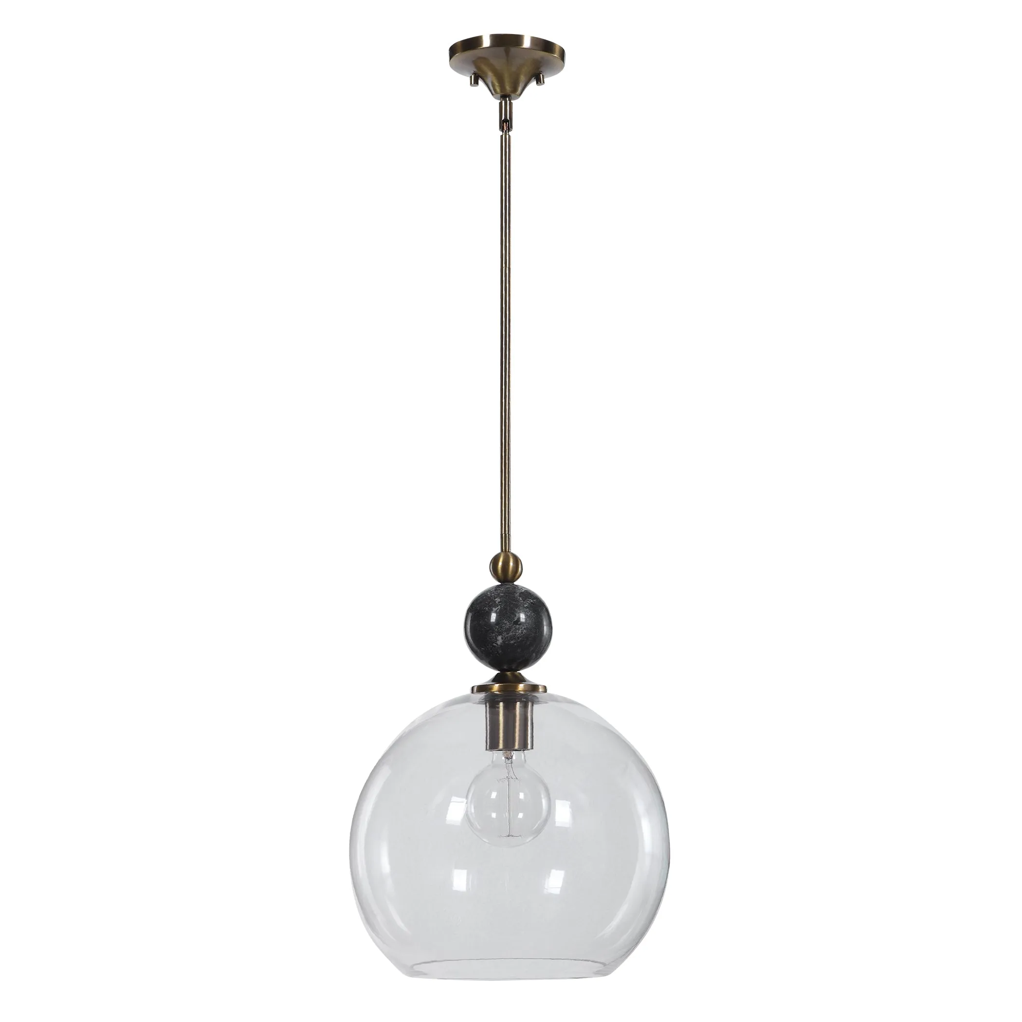 Uttermost Mendota 1 Light Glass Pendant