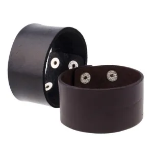 Vintage smooth leather bracelet