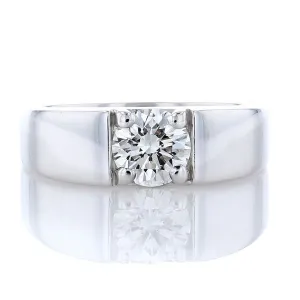 Wide Diamond Ring